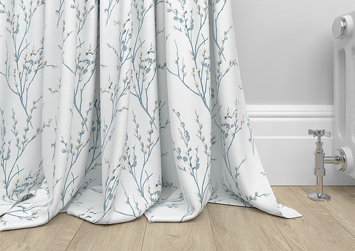 Laura Ashley Pussy Willow, Off White/Seaspray - Made to Measure Curtains - Image 6
